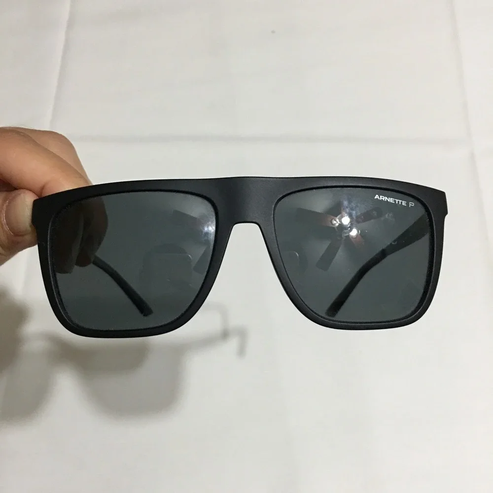 Arnette Chapinero 4261-01/81 Matte Black Frame Polarized Grey Lens Sunglasses